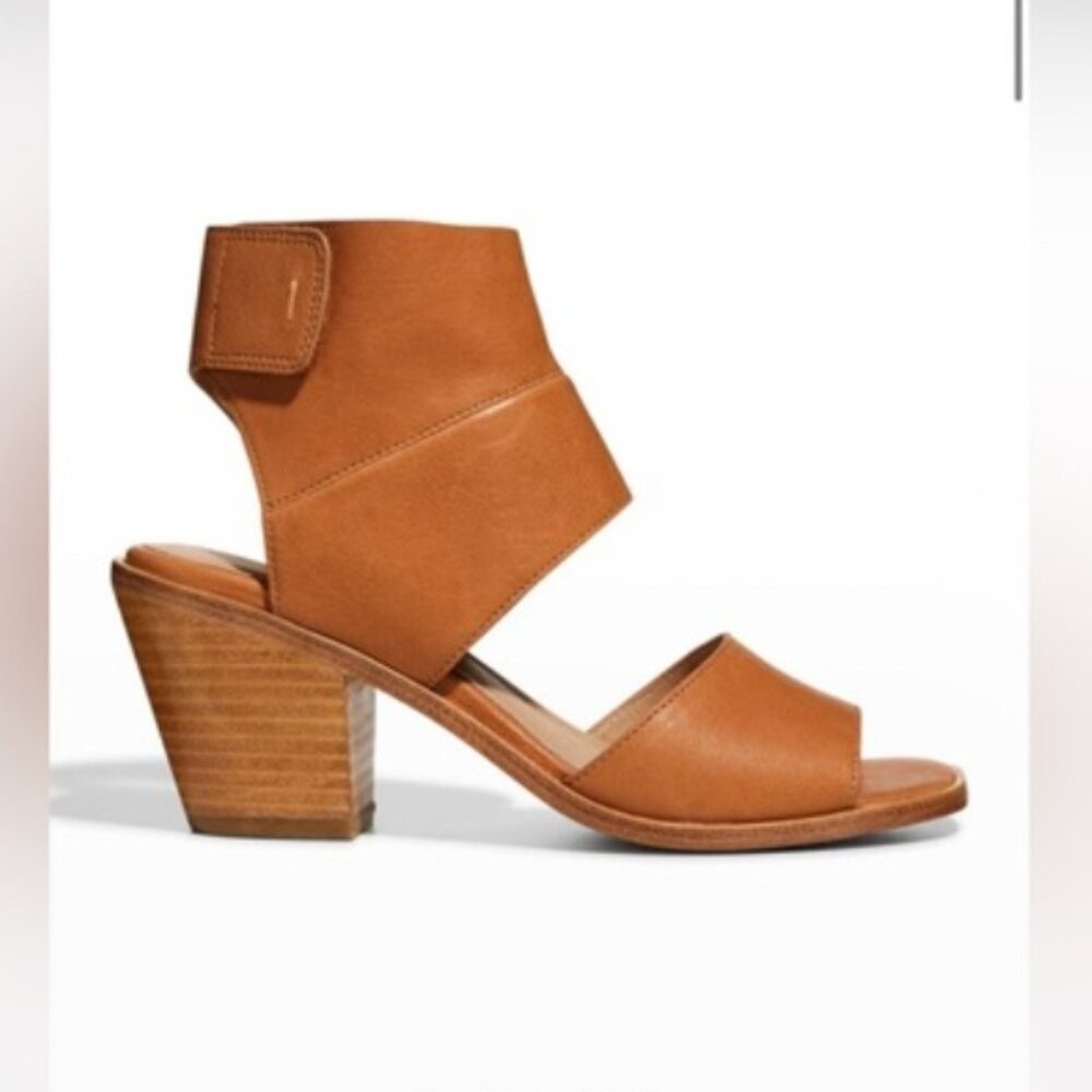 EILEEN FISHER Arts Ankle‎ Cuff Sandal Cream Heel Womens - Picture 2 of 8